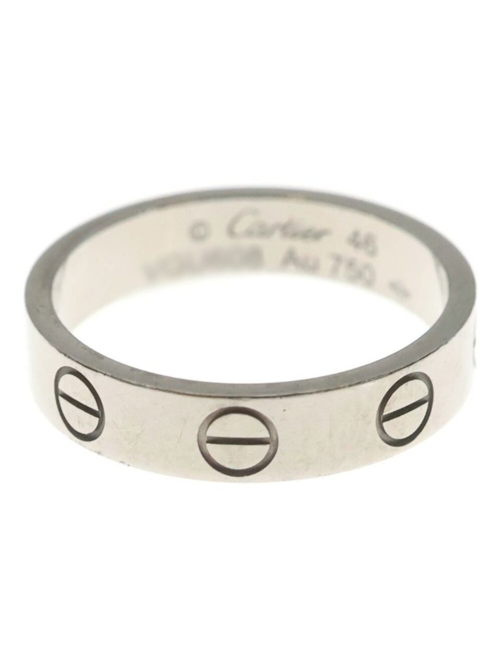 Cartier Mini Love Ring 18k White Gold White
